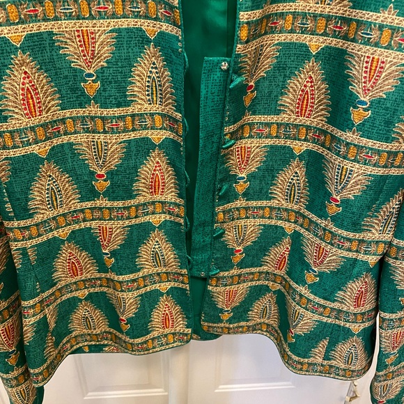 Adriana Papell 100% Silk Jacket 8 M - Picture 5 of 9